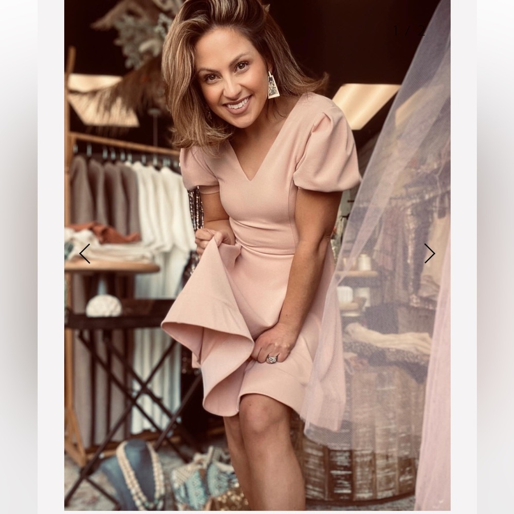 Pink party dress